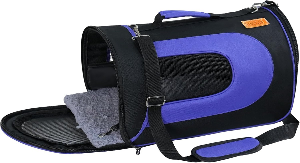 YUNIQUE Collapsible Cat Carrier with Visor, up to 15 lb