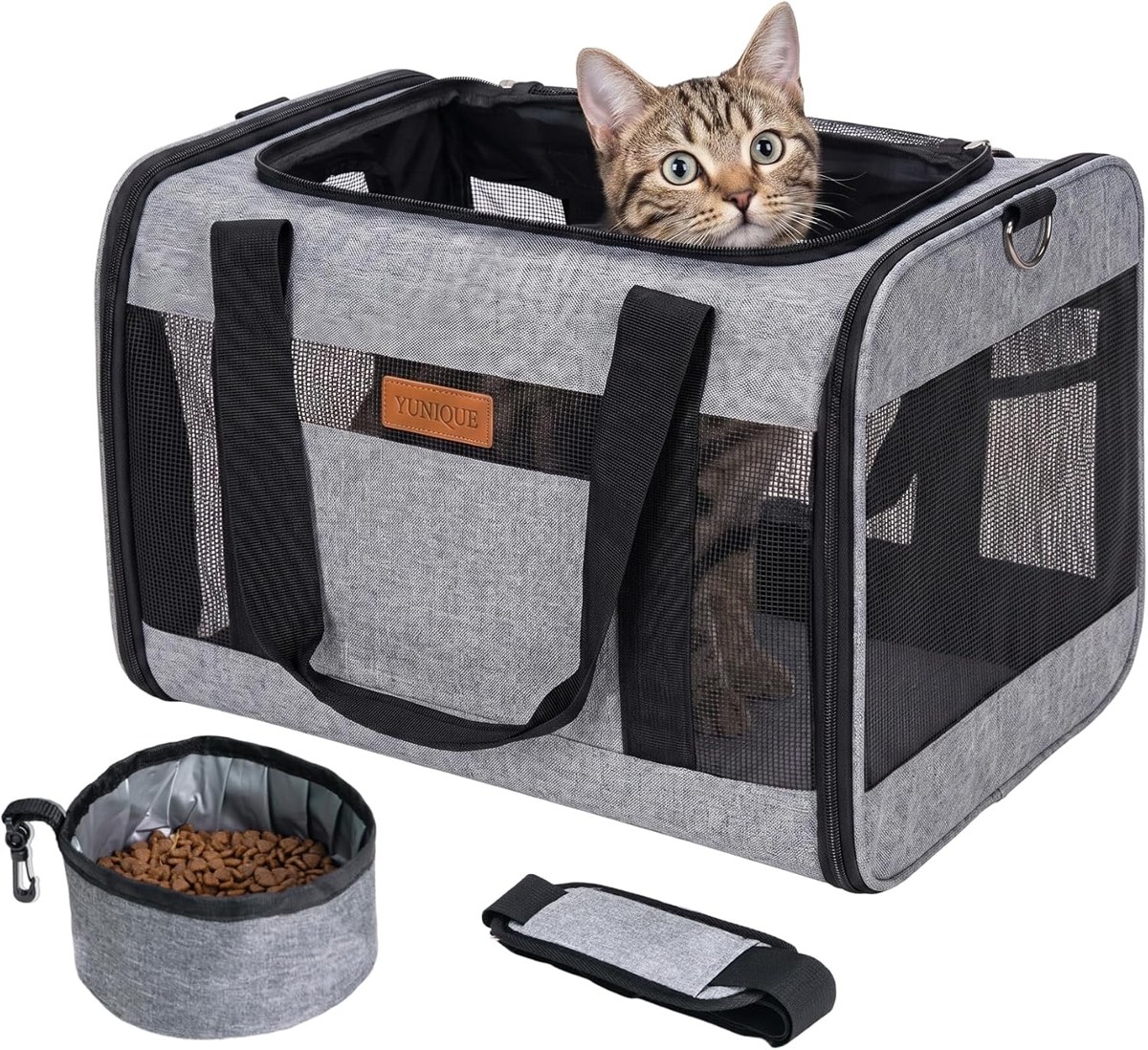 YUNIQUE Soft-Sided Cat and Dog Carrier, up to 15 lb